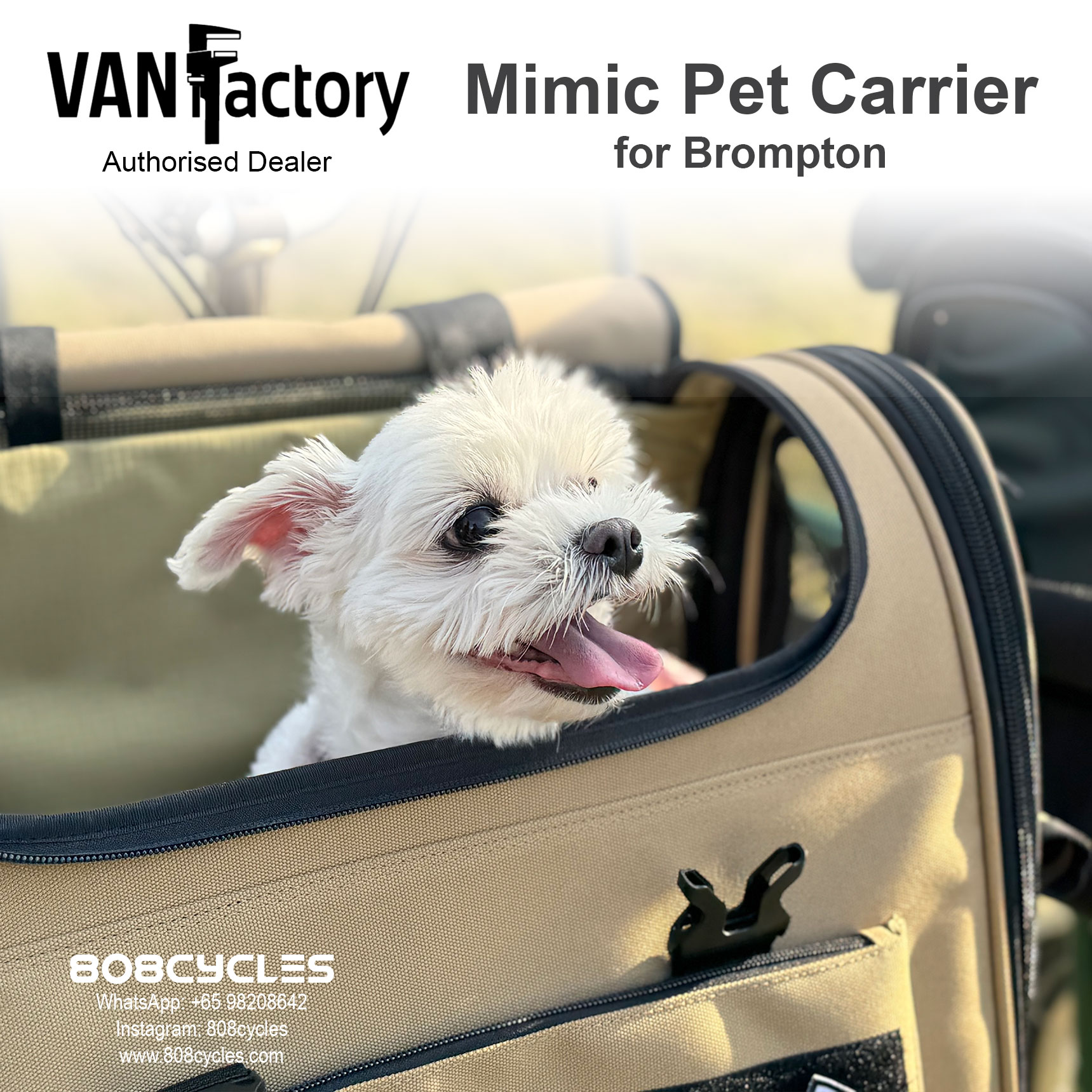 VanFactory Mimic Pet Carrier - Camel - Image 8
