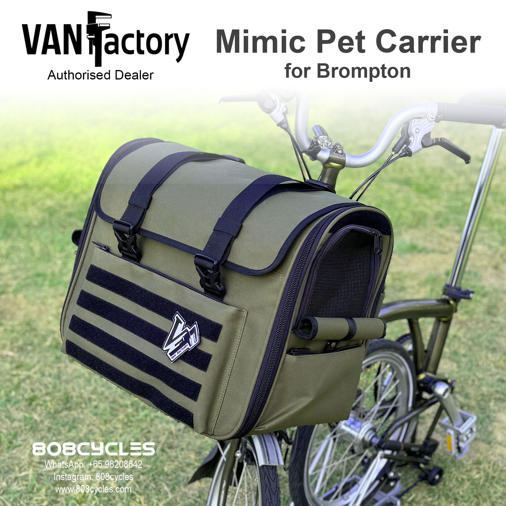 VanFactory Mimic Pet Carrier - Deep Green - Image 4