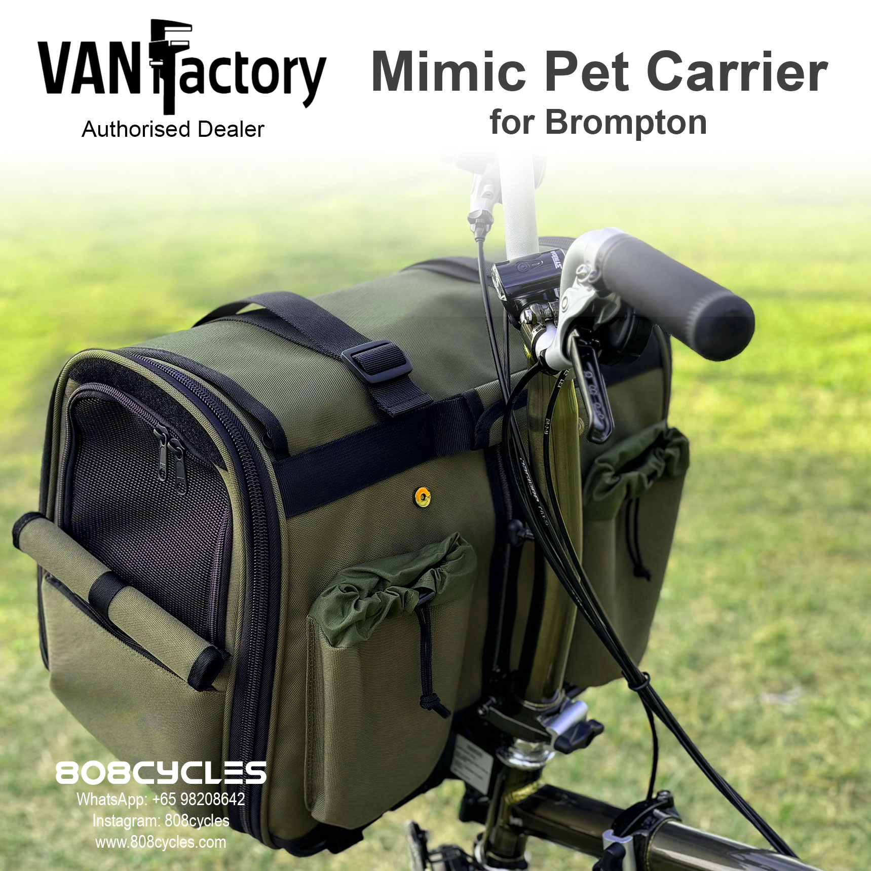 VanFactory Mimic Pet Carrier - Deep Green - Image 5
