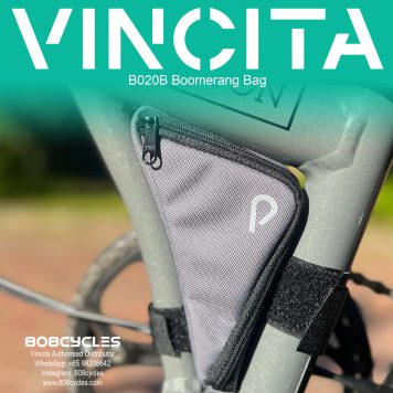 Vincita B020B Boomerang 0.15L Frame Bag for Brompton