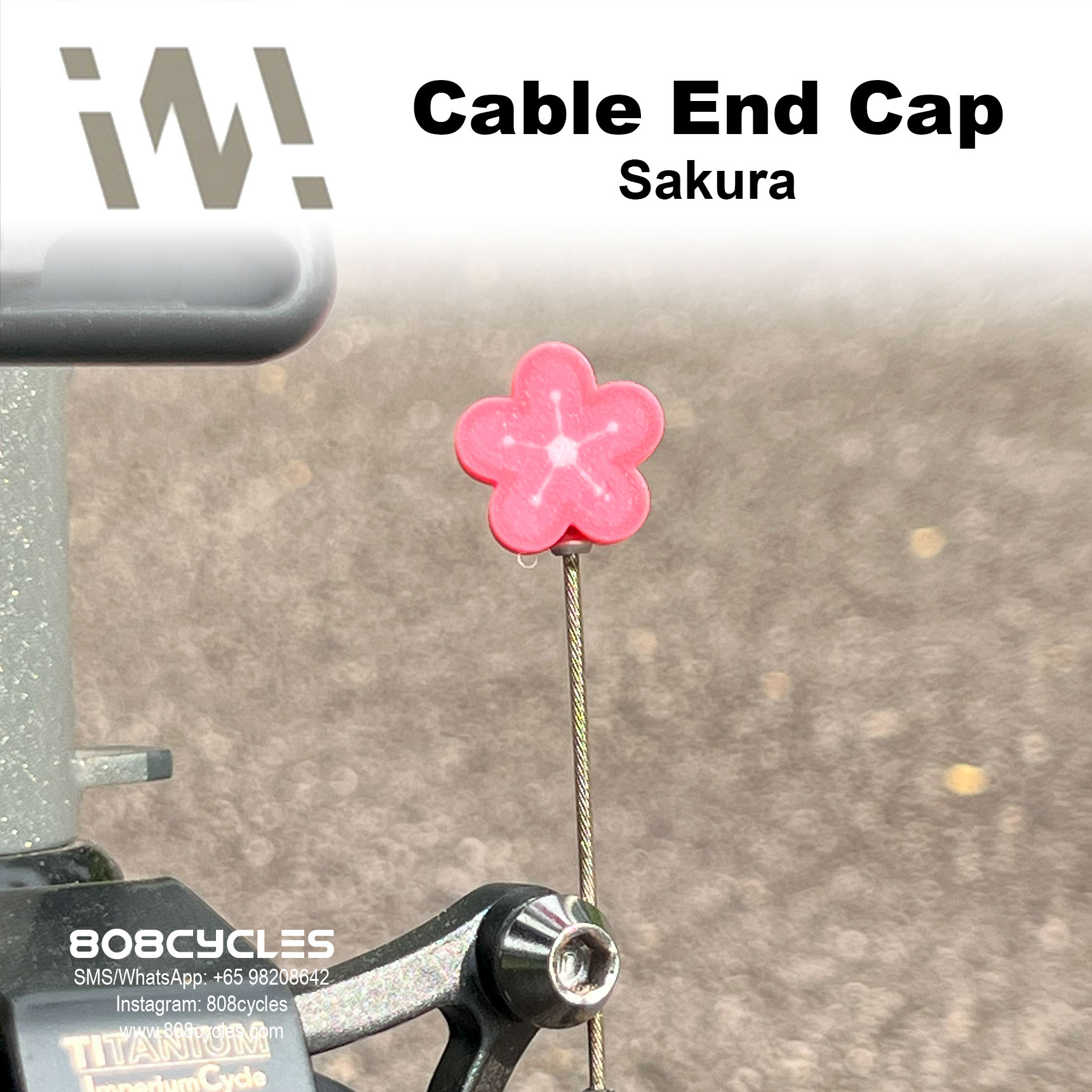 WHAM Design Cable End Cap - Sakura