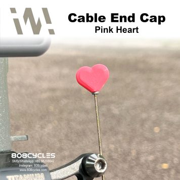 WhamDesign Cable End Cap - Pink Heart