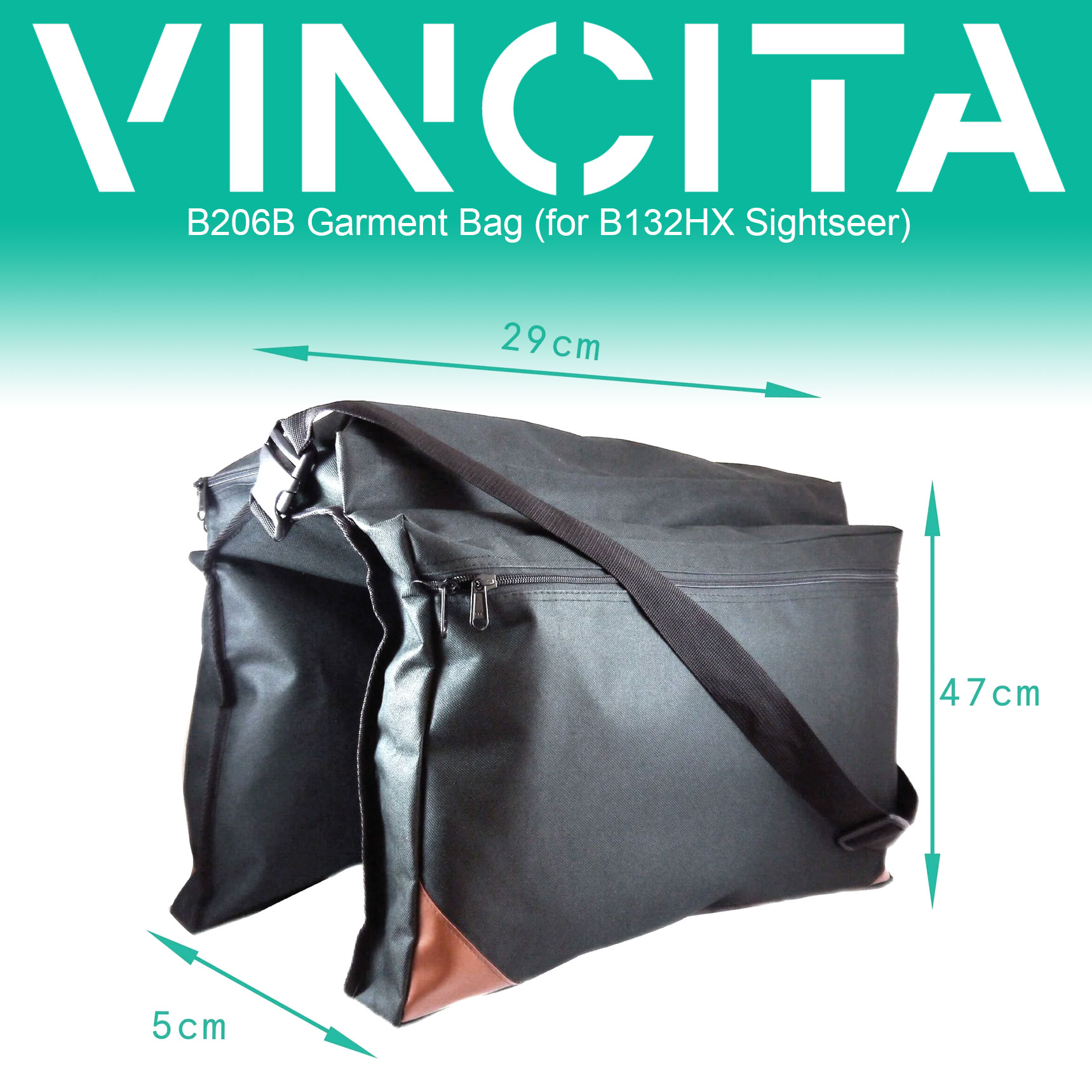 Vincita B206B Garment Bag for Sightseer Transport Bags