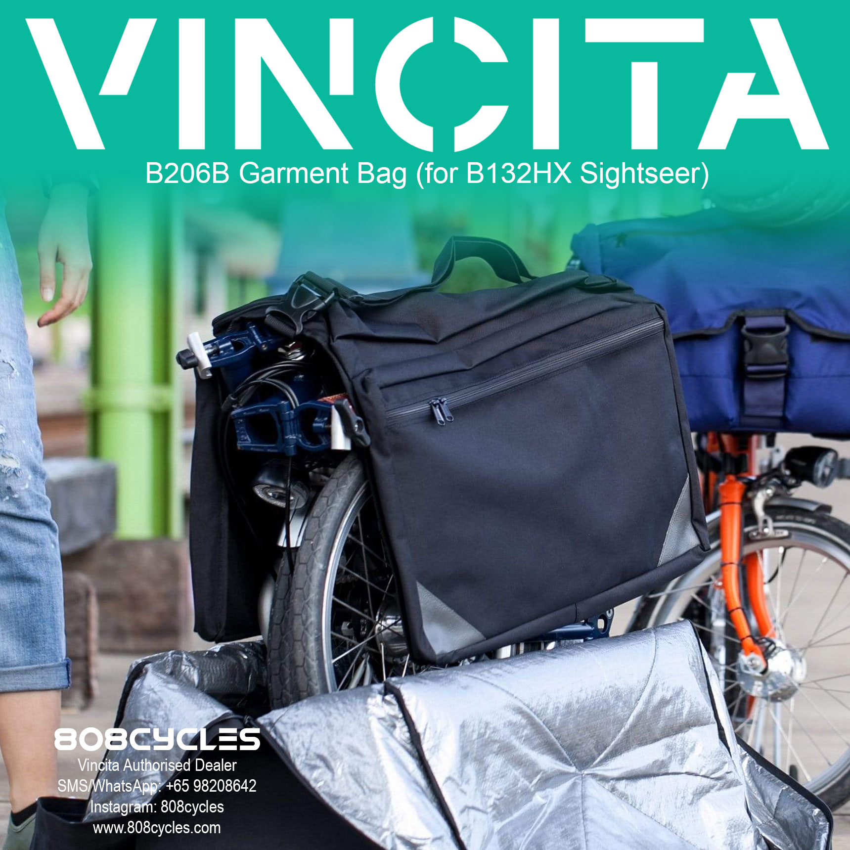 Vincita B206B Garment Bag for Sightseer Transport Bags - Image 3