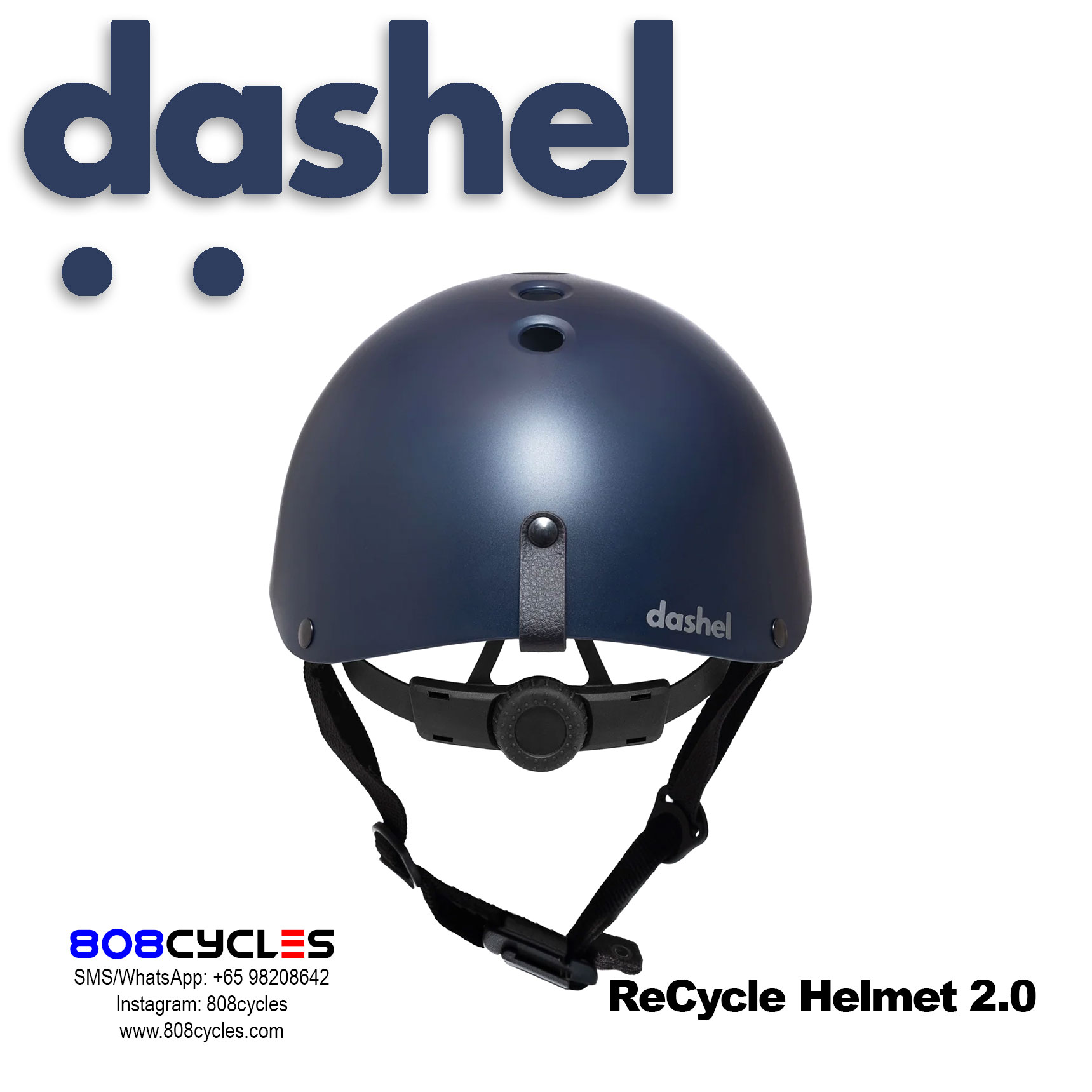 Dashel ReCycle Helmet 2.0 - Navy Blue - Image 3