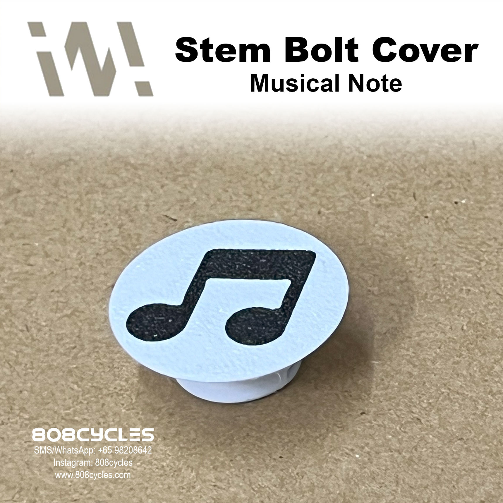 WhamDesign Stem Bolt Cover - Musical Note - Image 2