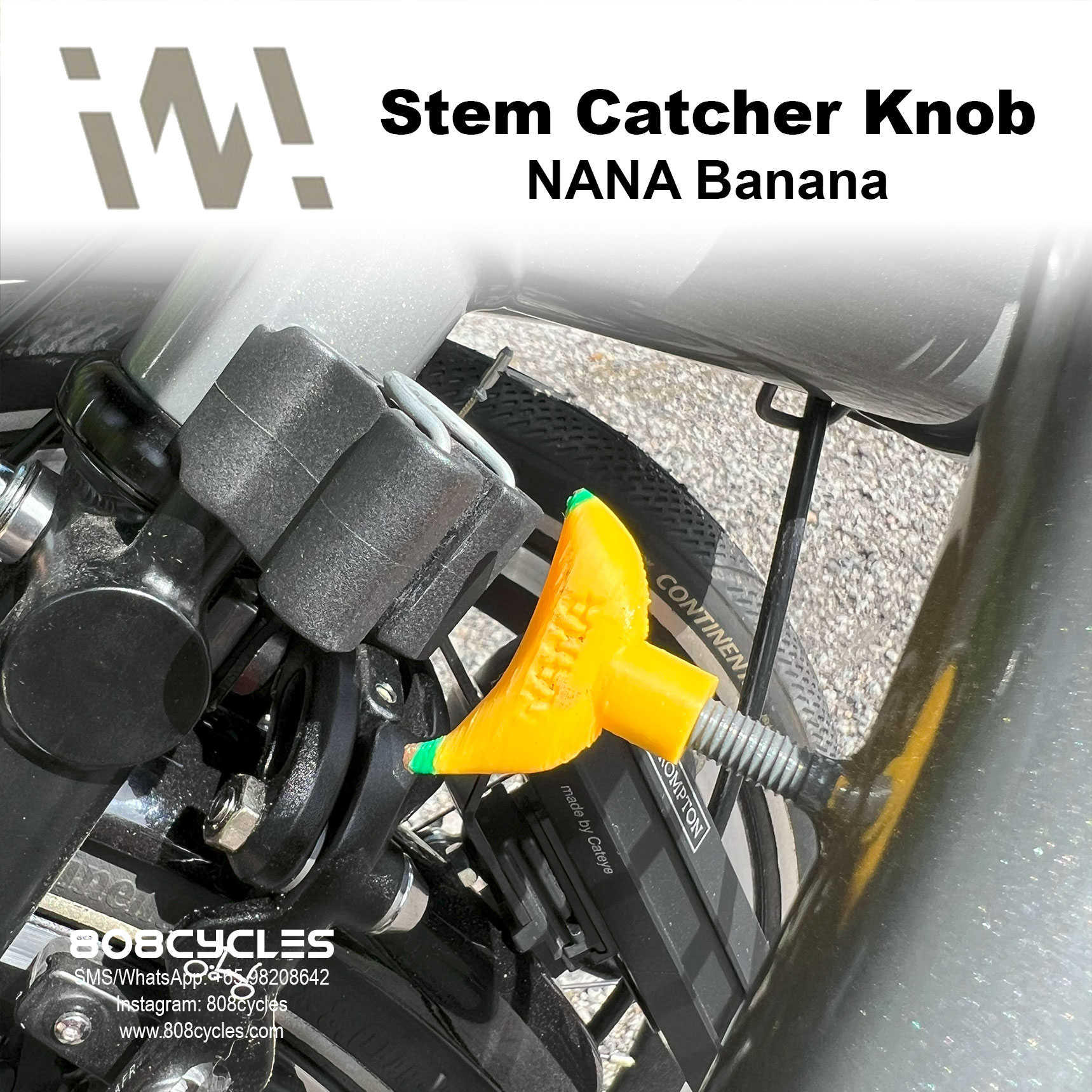 WhamDesign Stem Catcher Knob - NANA Banana - Image 2