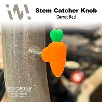 WhamDesign Stem Catcher Knob - Carrot Red