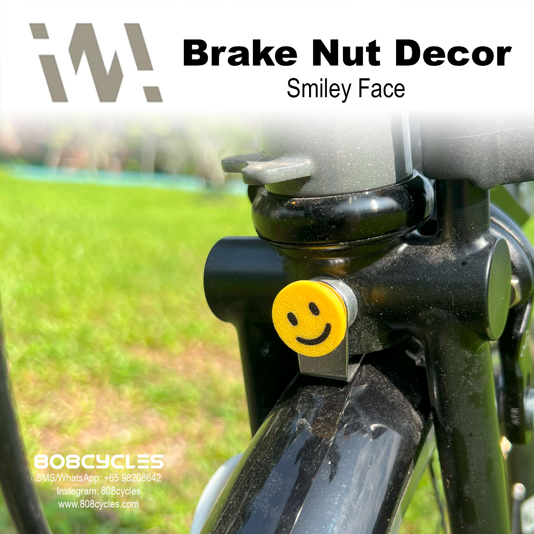 WhamDesign Brake Nut Decor - Smiley Face - Image 2