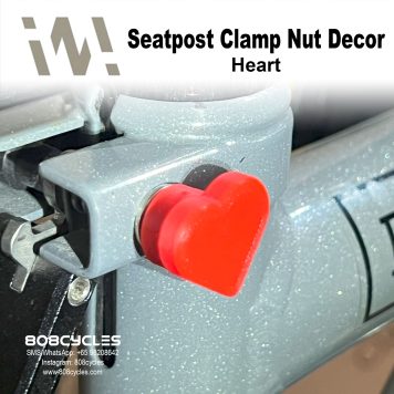 WhamDesign Seatpost Clamp Nut Decor - Heart