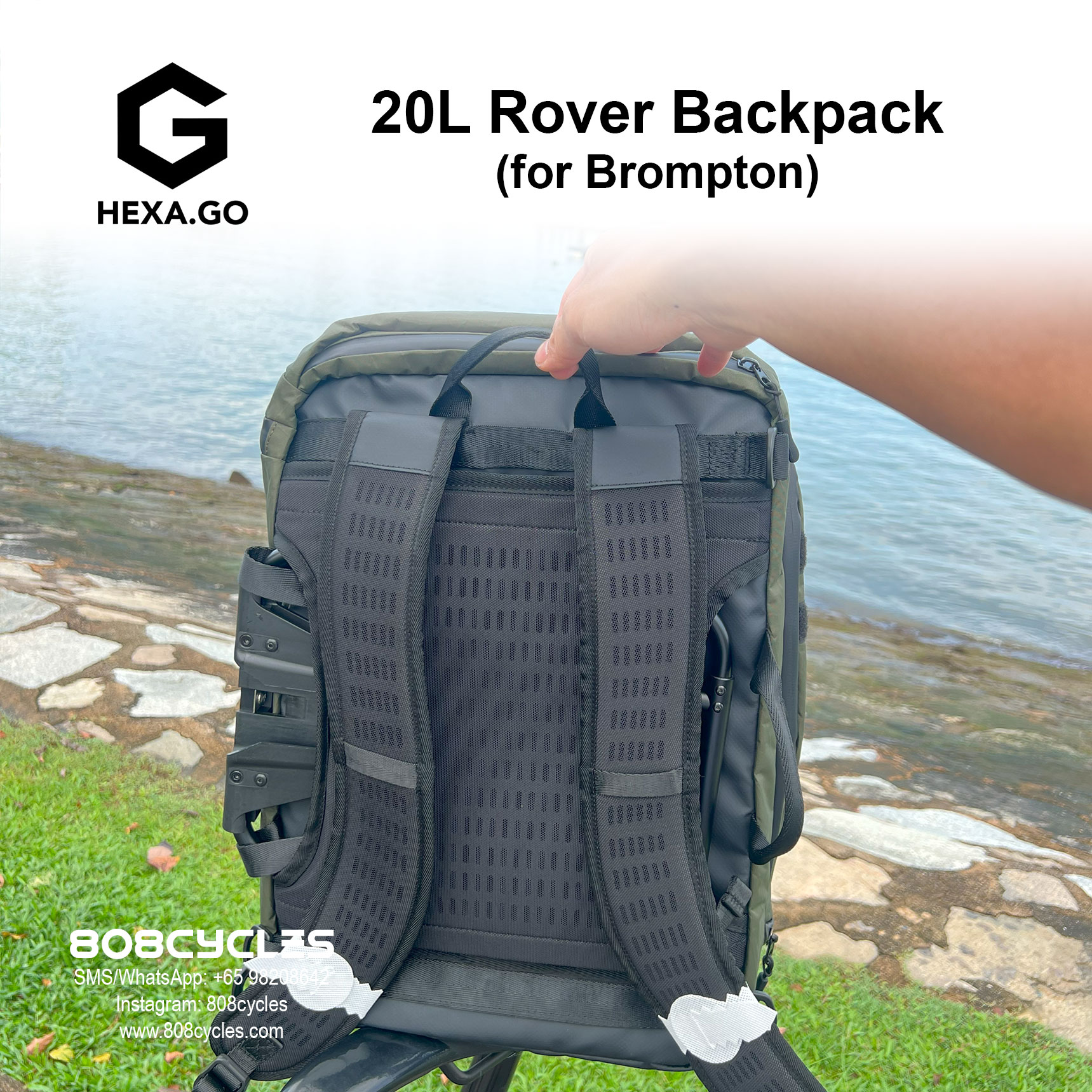 Hexa.Go 20L Rover Backpack for Brompton - Image 7