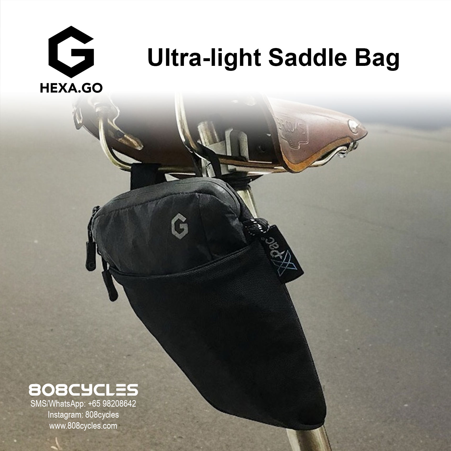 Hexa.Go Ultralight Saddle Bag - Image 3
