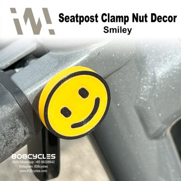 WhamDesign Seatpost Clamp Nut Decor - Smiley Face