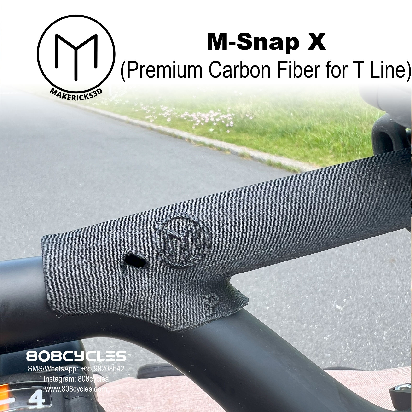 Makericks3D M-Snap X for T Line (Premium Carbon Fiber) - Image 2