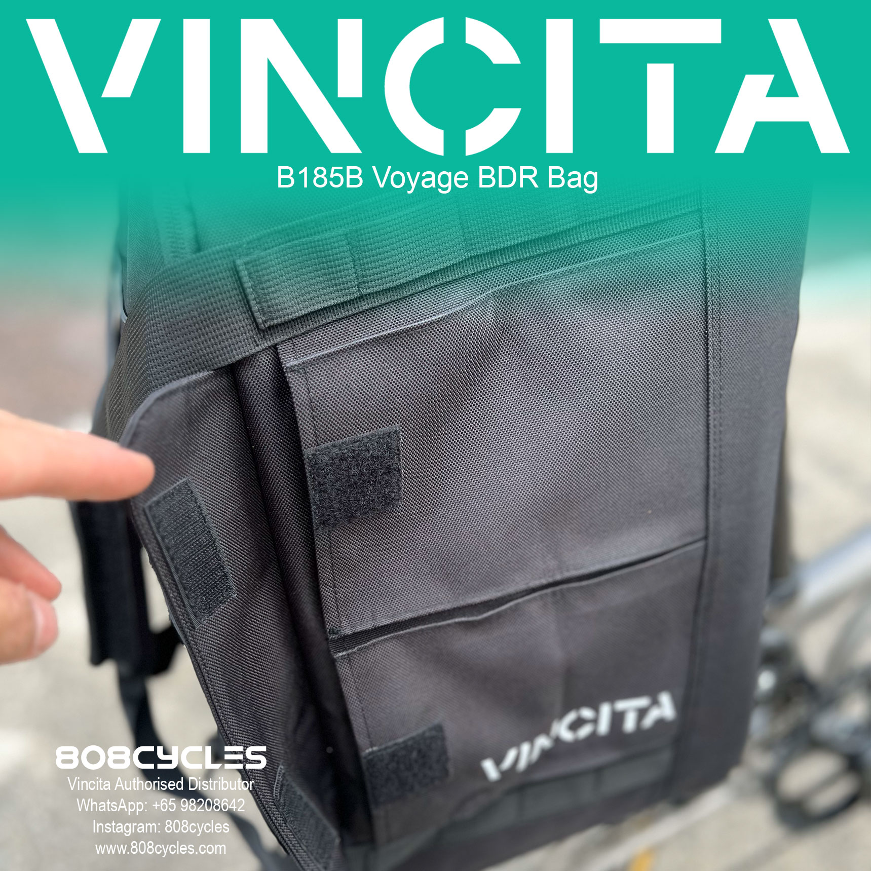 Vincita B185B Voyage BDR 37L Backpack, Duffle and Rack Bag - Image 19