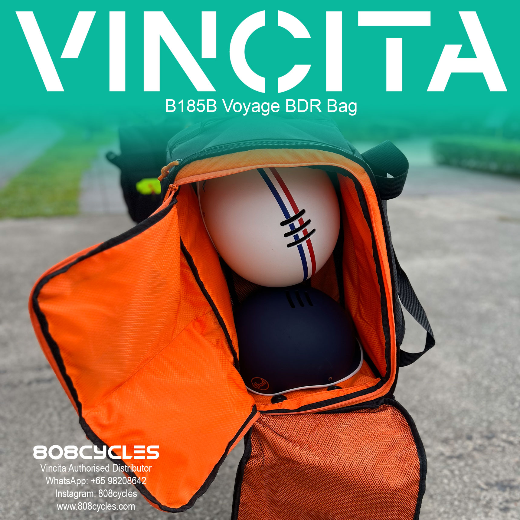 Vincita B185B Voyage BDR 37L Backpack, Duffle and Rack Bag - Image 21