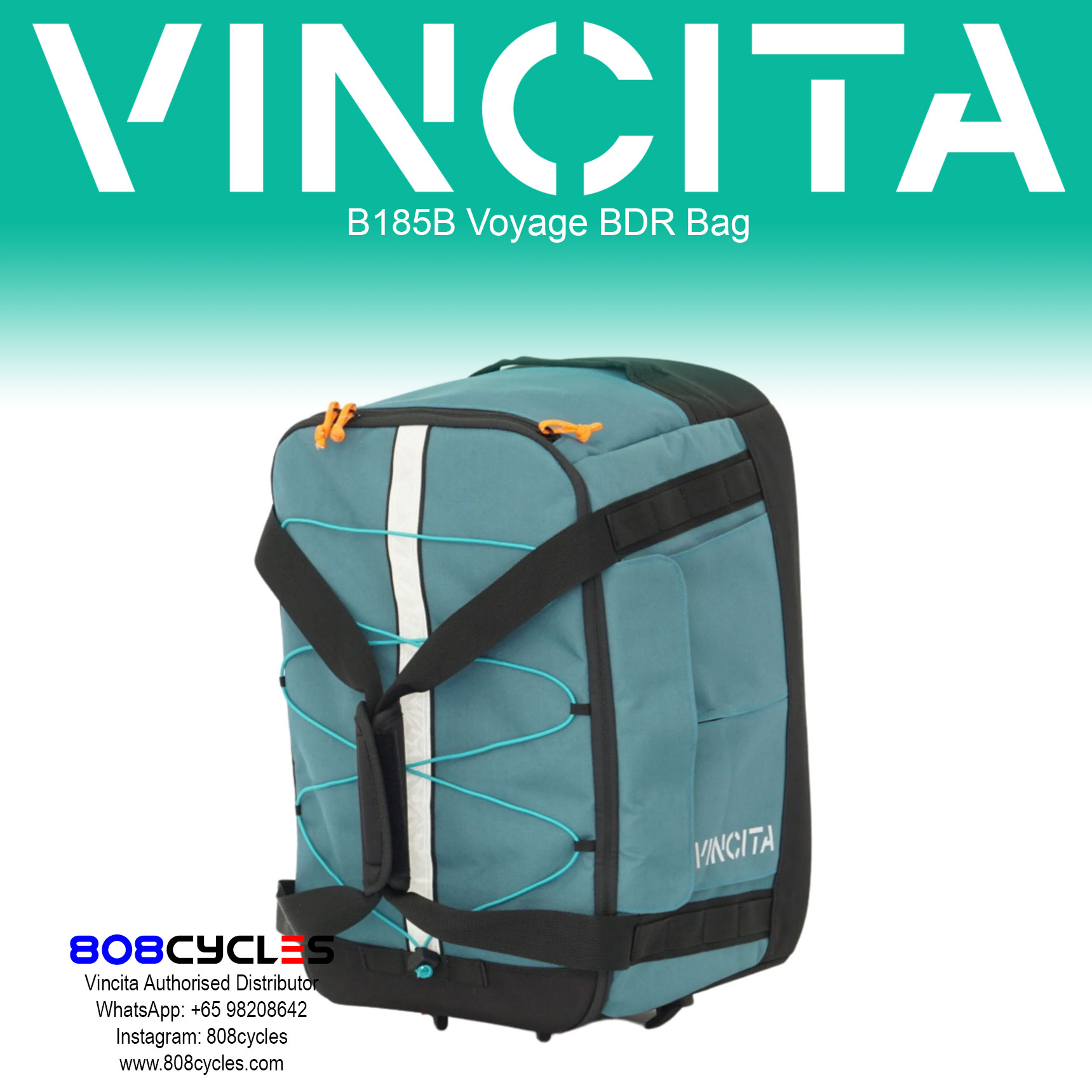 Vincita B185B Voyage BDR 37L Backpack, Duffle and Rack Bag - Image 2