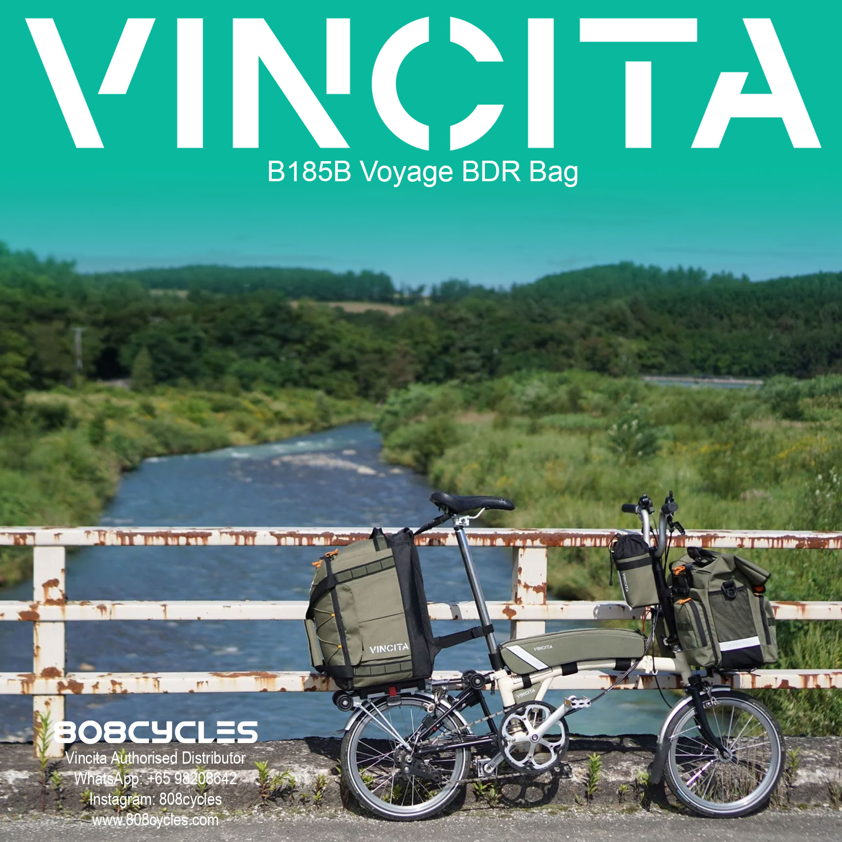 Vincita B185B Voyage BDR 37L Backpack, Duffle and Rack Bag - Image 16