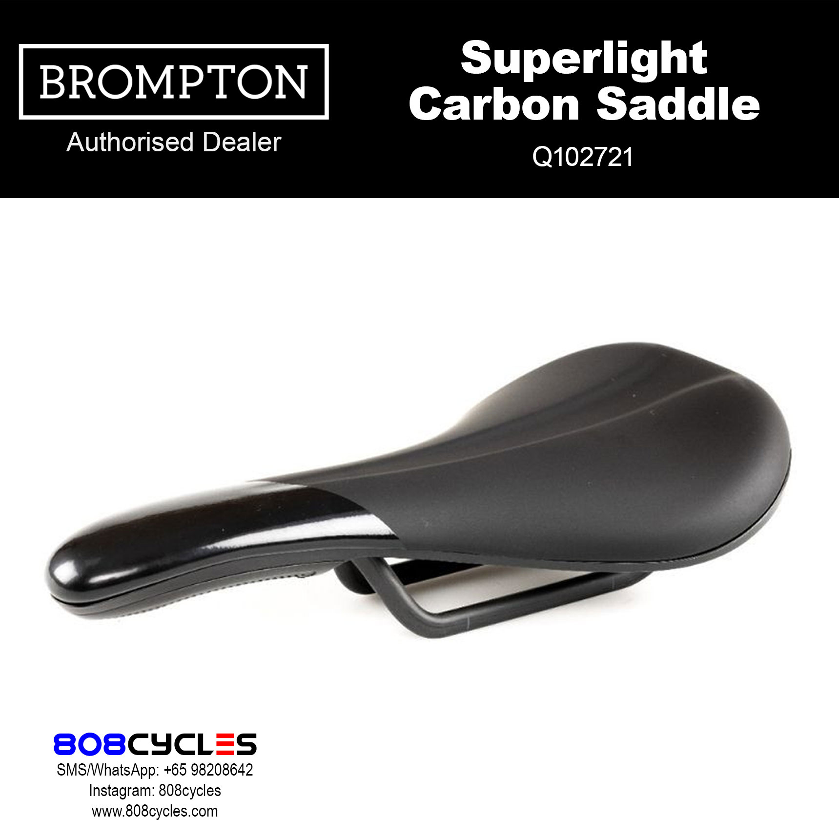 BROMPTON Superlight Carbon Saddle Q102721