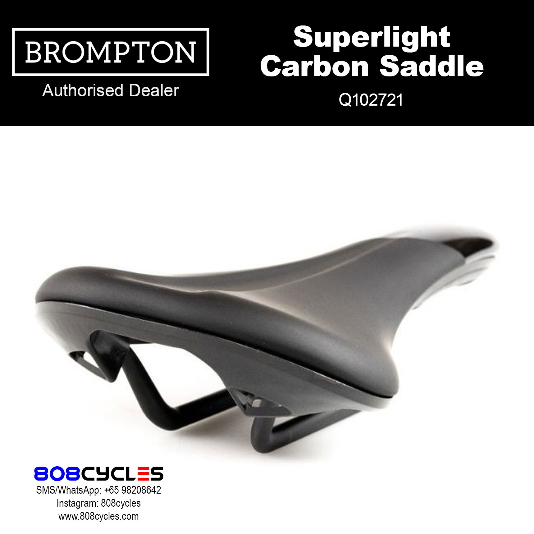 BROMPTON Superlight Carbon Saddle Q102721 - Image 4