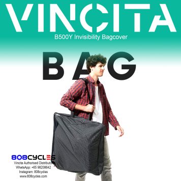 Vincita B500Y Invisibility Bike Cover and Carry Set for Brompton
