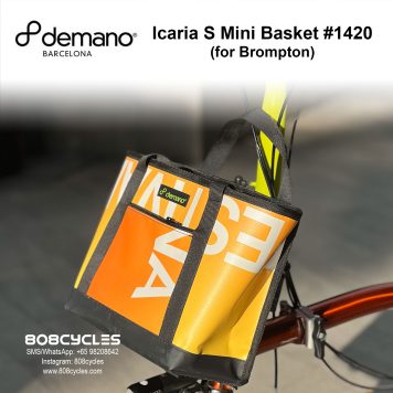 Demano Icaria S (#1420) Mini Front Basket Bag for Brompton