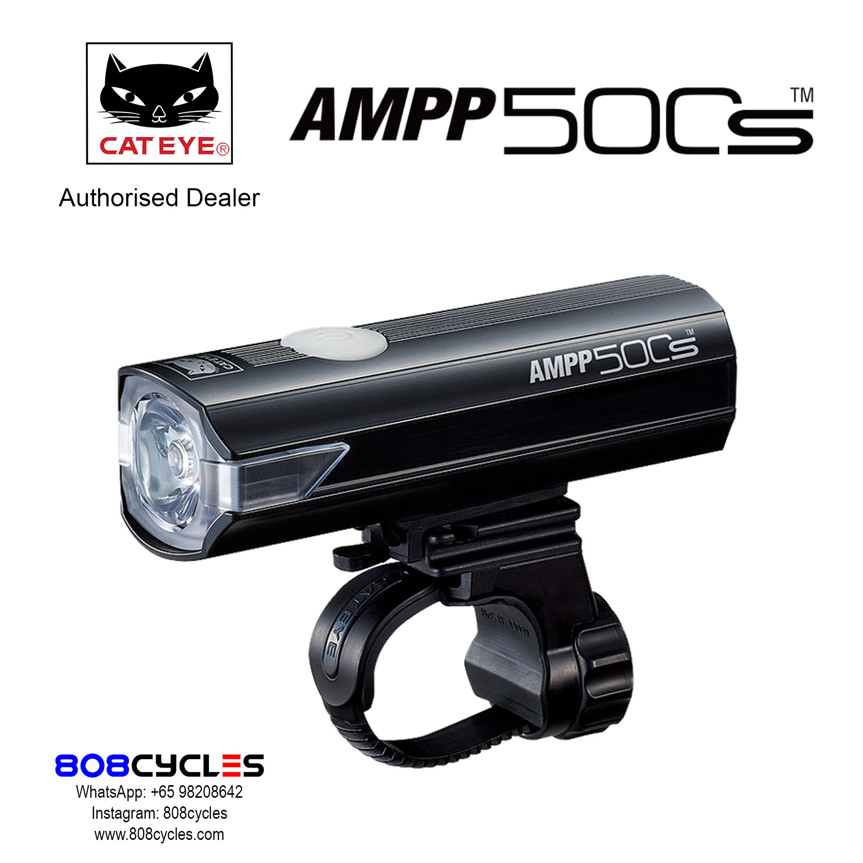 Cateye AMPP500S Rechargeable Headlight