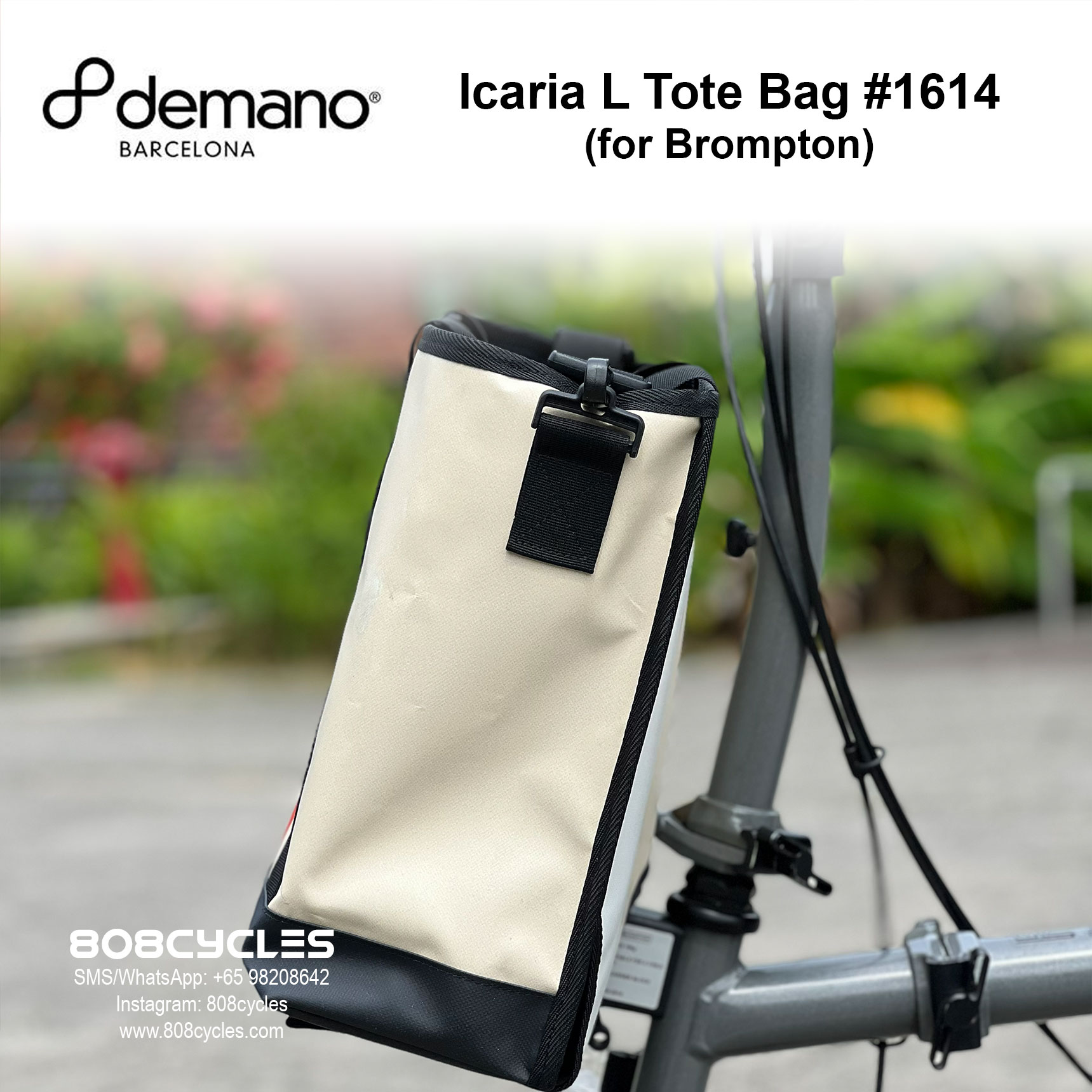 Demano Icaria L (#1614) Front Tote Bag for Brompton - Image 5