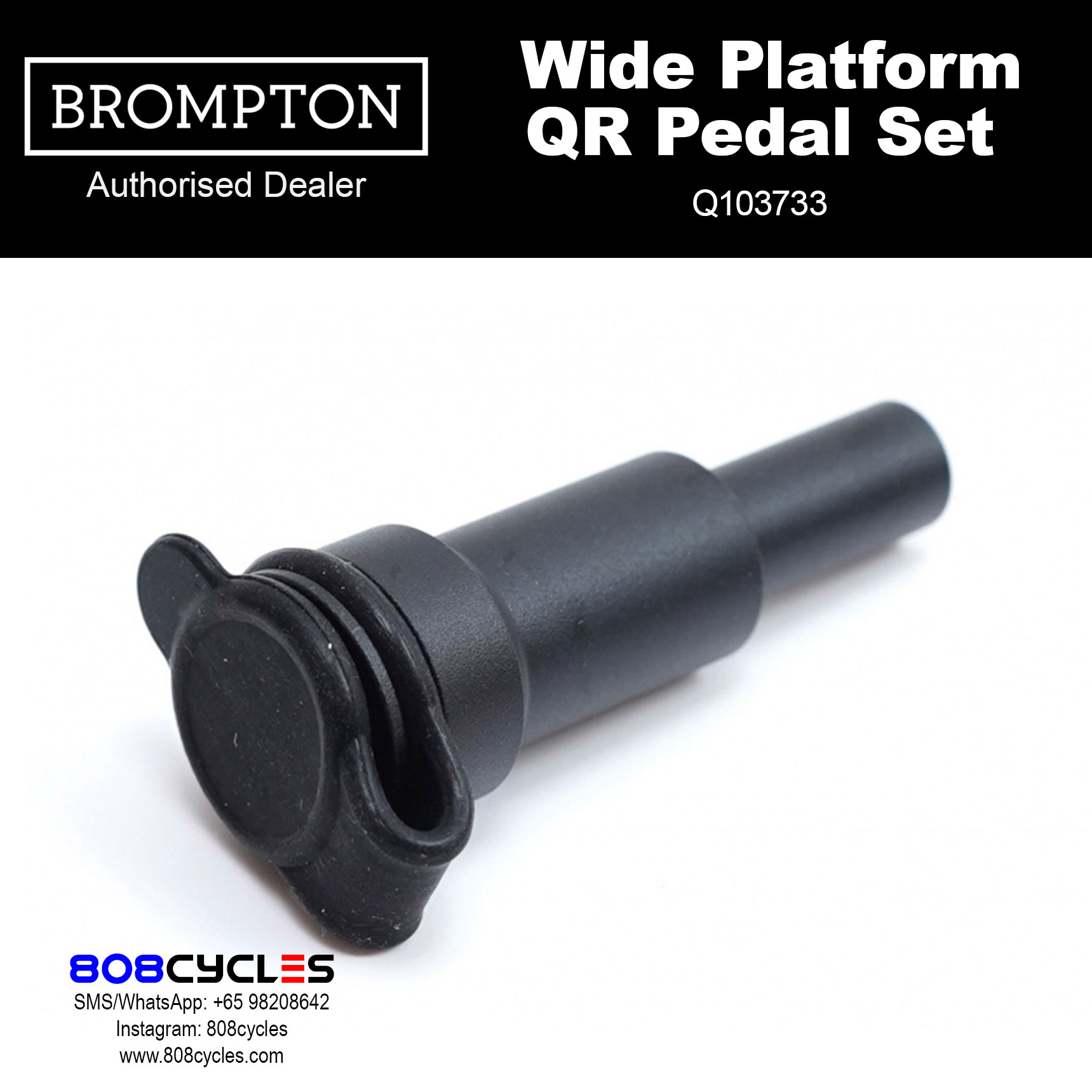 BROMPTON Wide Platform QR Pedal Set Q103733 - Image 10