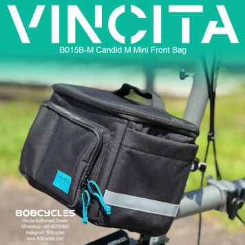 Vincita B015B-M Candid M 5.5L Front Bag for Brompton