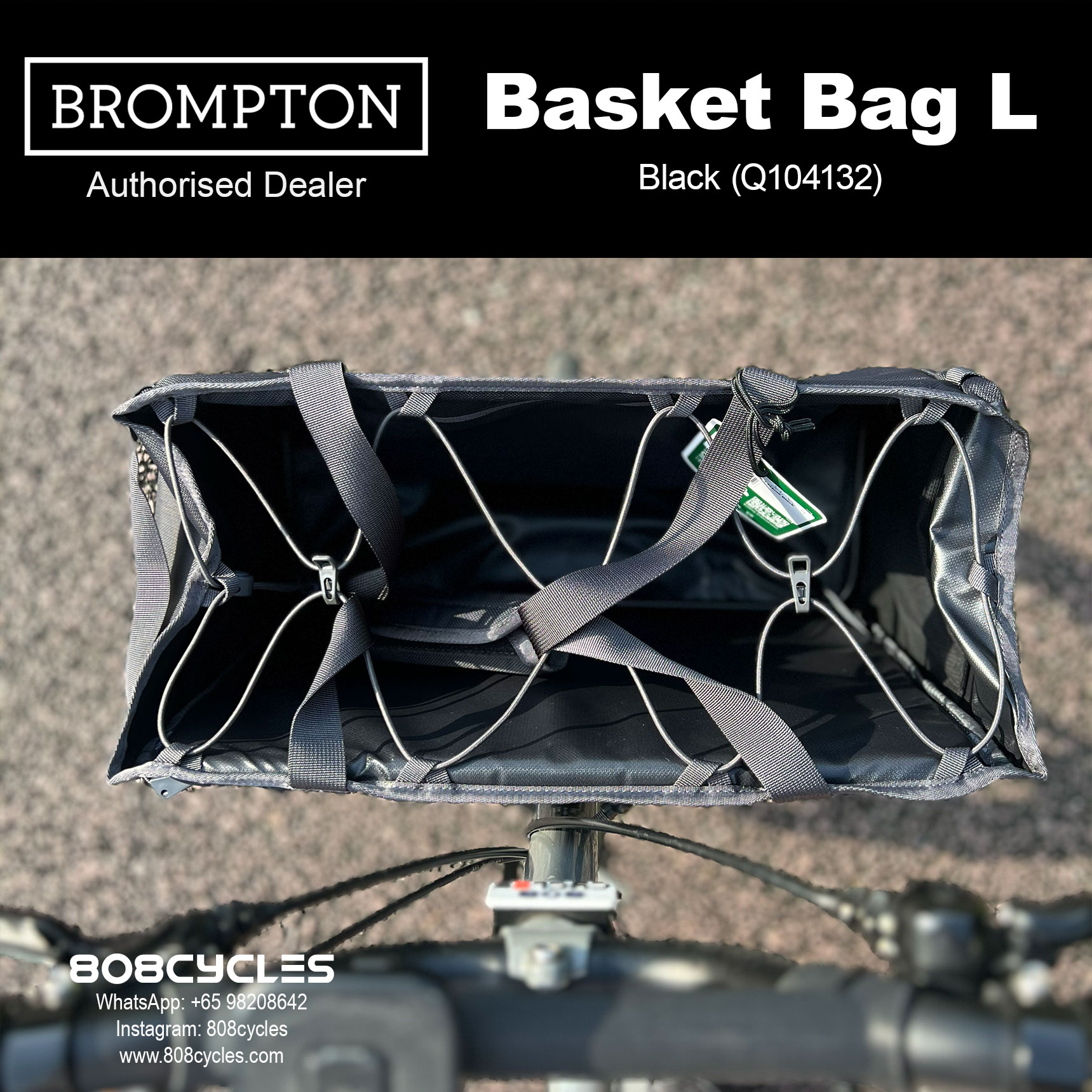 Brompton Basket Bag Large – Open-Top Shopping Bag - Image 5