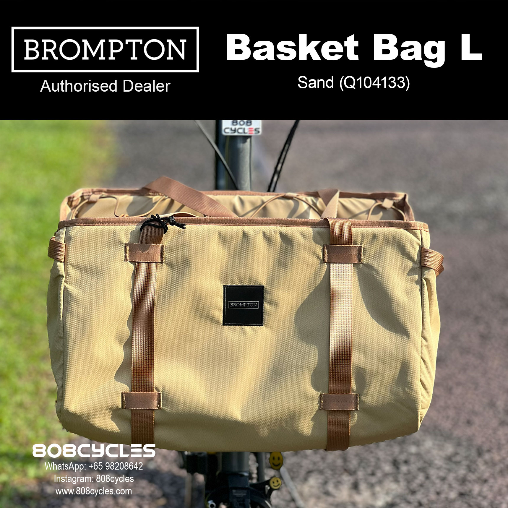 Brompton Basket Bag Large – Open-Top Shopping Bag - Image 7