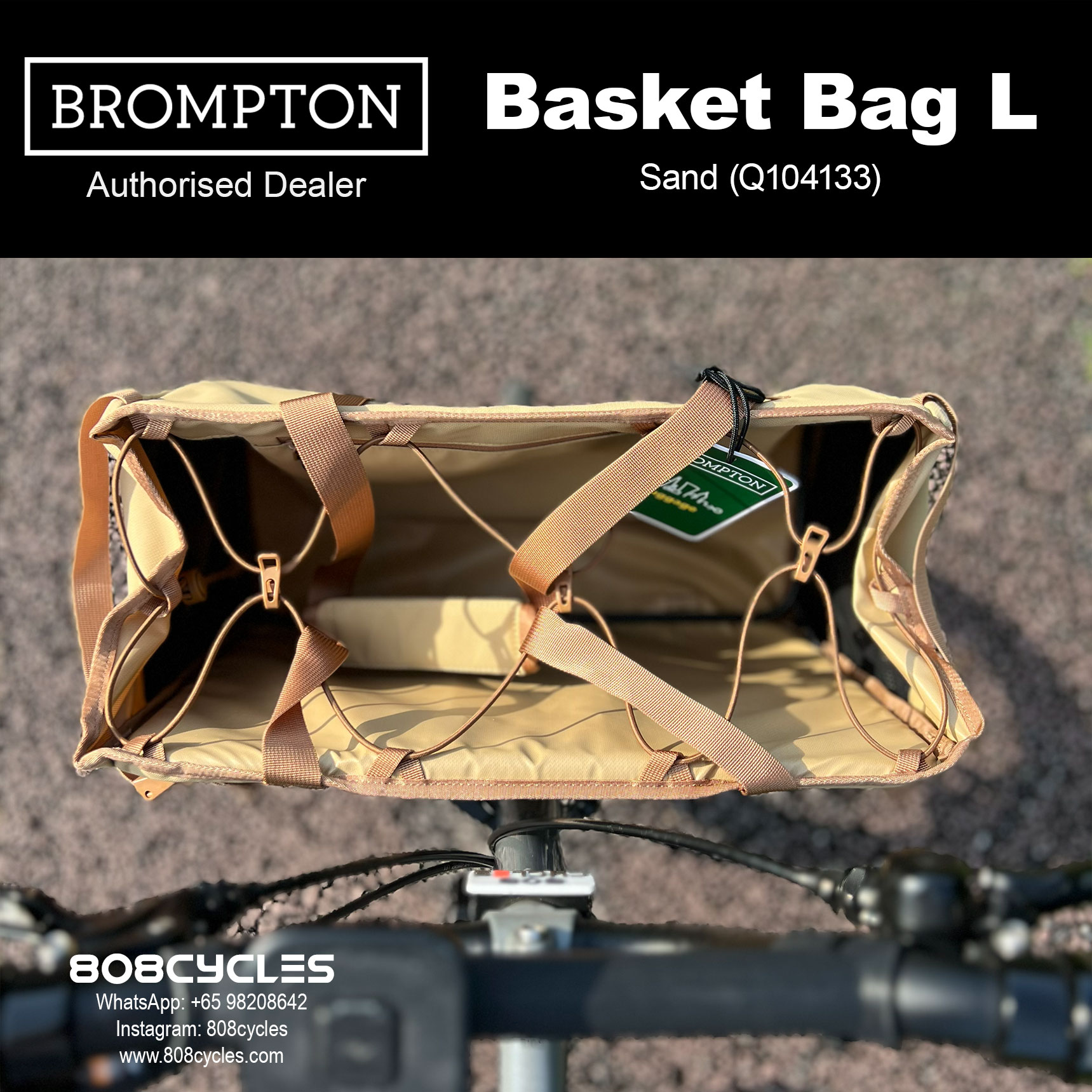 Brompton Basket Bag Large – Open-Top Shopping Bag - Image 10