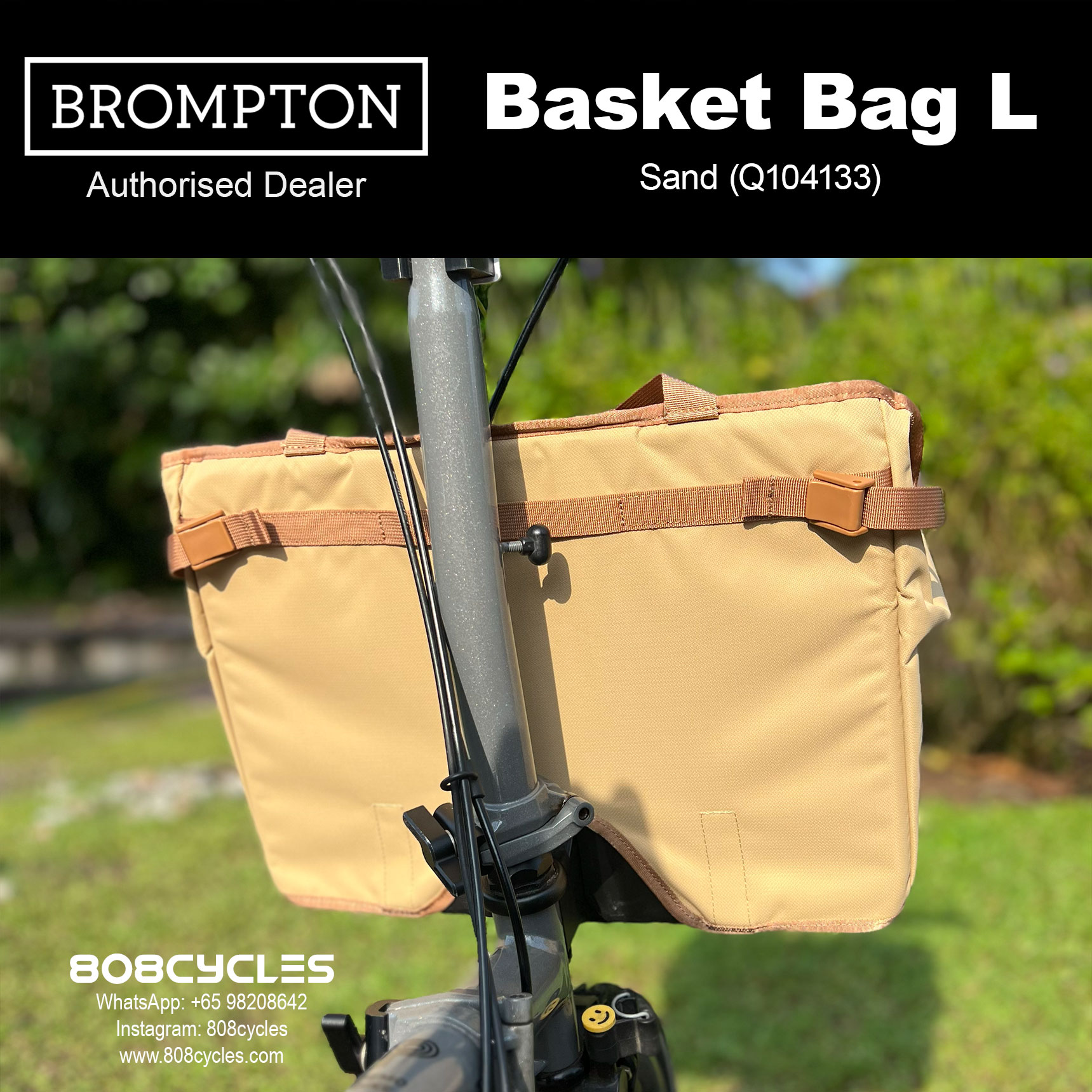 Brompton Basket Bag Large – Open-Top Shopping Bag - Image 11