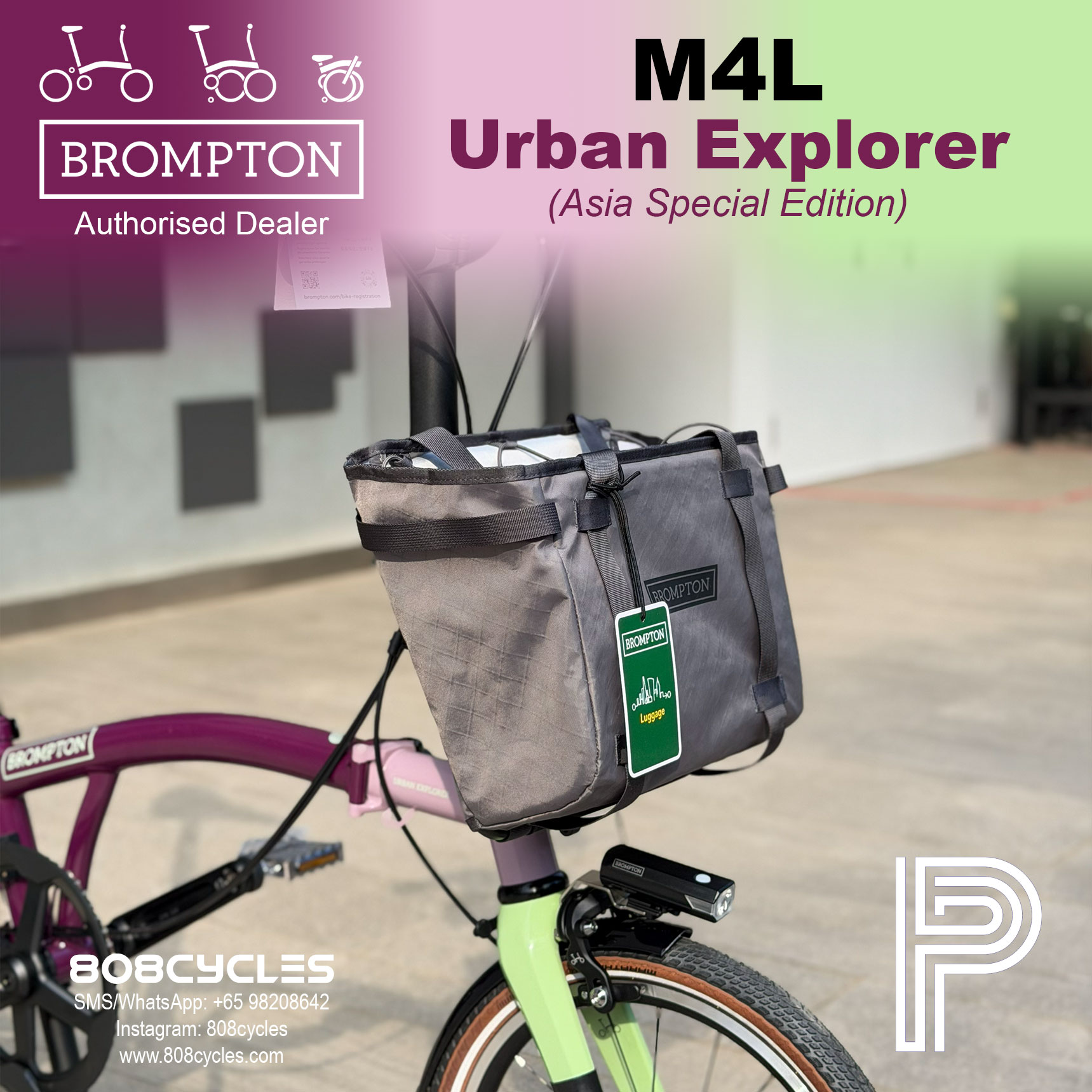 Brompton P Line Mk2 Urban Explorer M4L – Asia Special Edition - Image 5