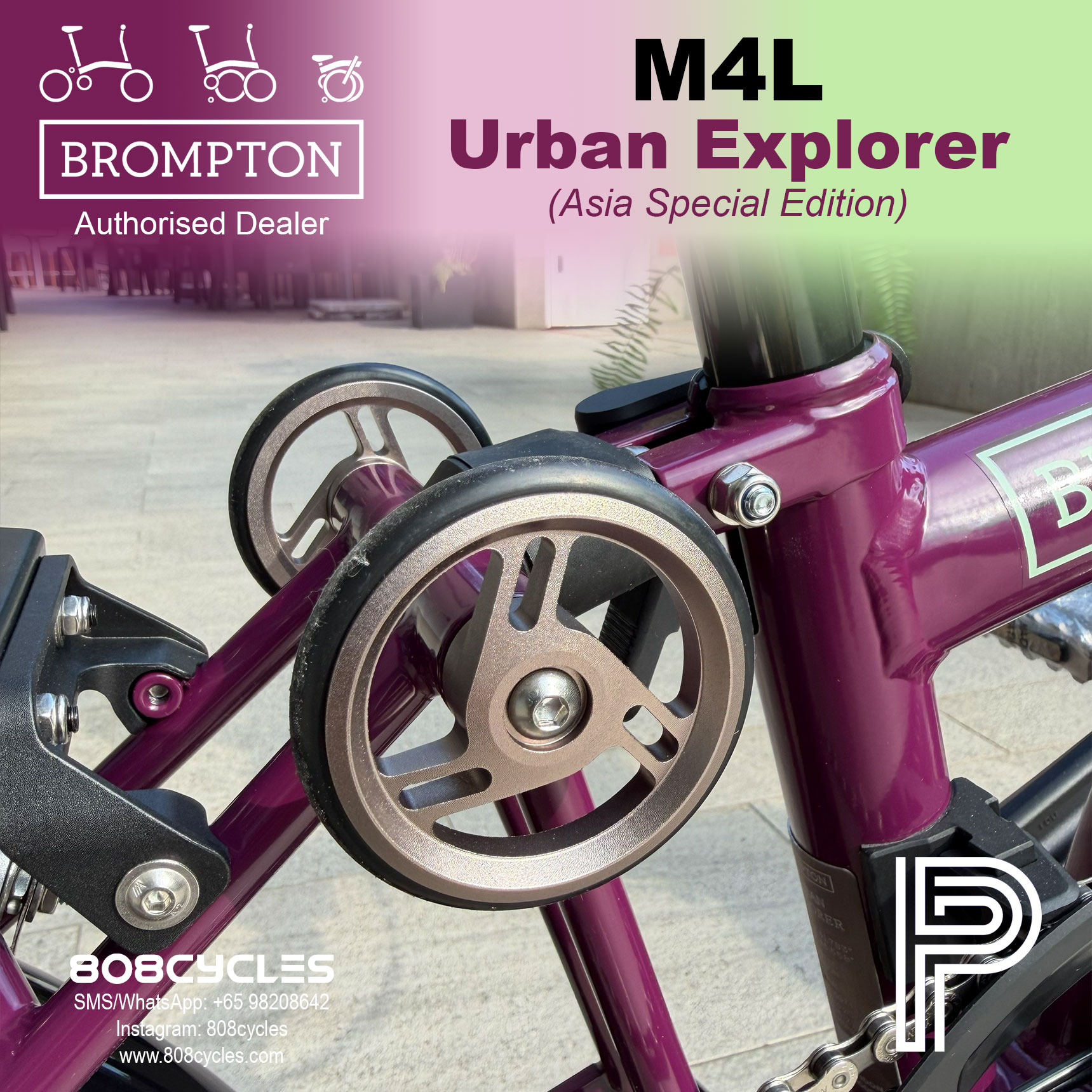 Brompton P Line Mk2 Urban Explorer M4L – Asia Special Edition - Image 10