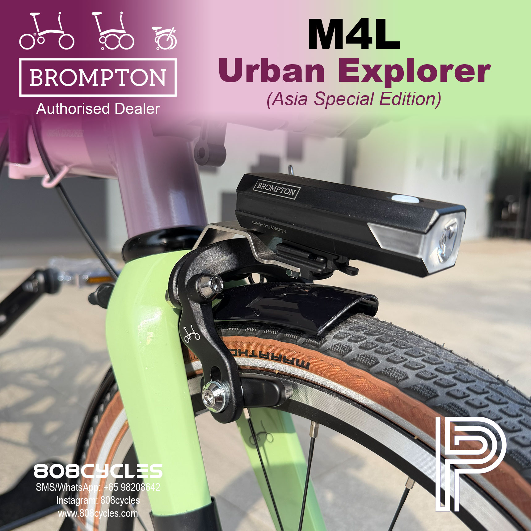 Brompton P Line Mk2 Urban Explorer M4L – Asia Special Edition - Image 13