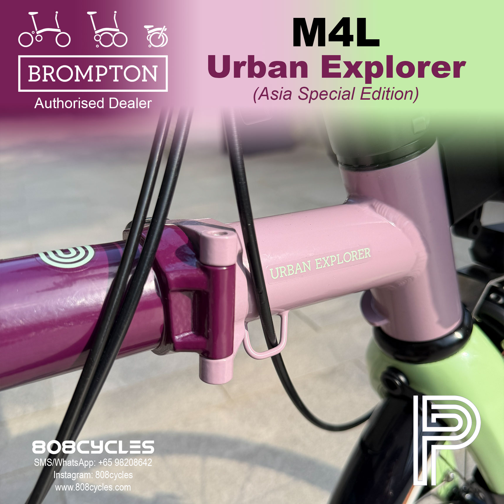 Brompton P Line Mk2 Urban Explorer M4L – Asia Special Edition - Image 14