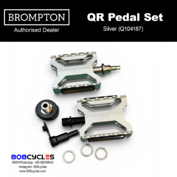 BROMPTON Superlight QR Pedal Set - Silver Q104187