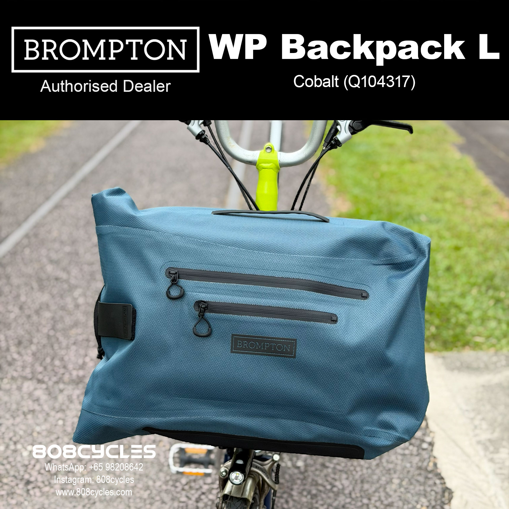 Brompton WP Backpack L 22L – Copper, Cobalt or Anthracite - Image 7