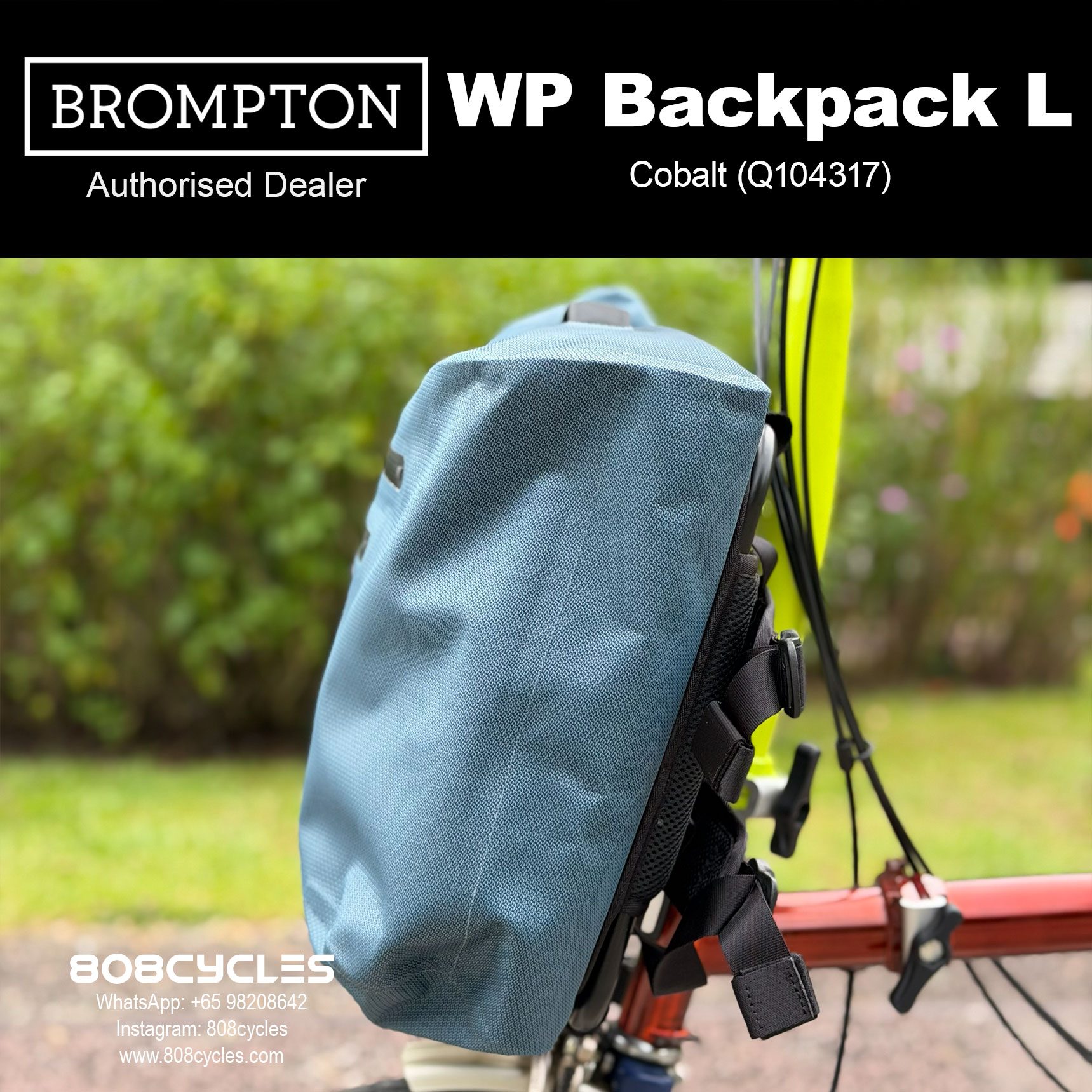 Brompton WP Backpack L 22L – Copper, Cobalt or Anthracite - Image 9