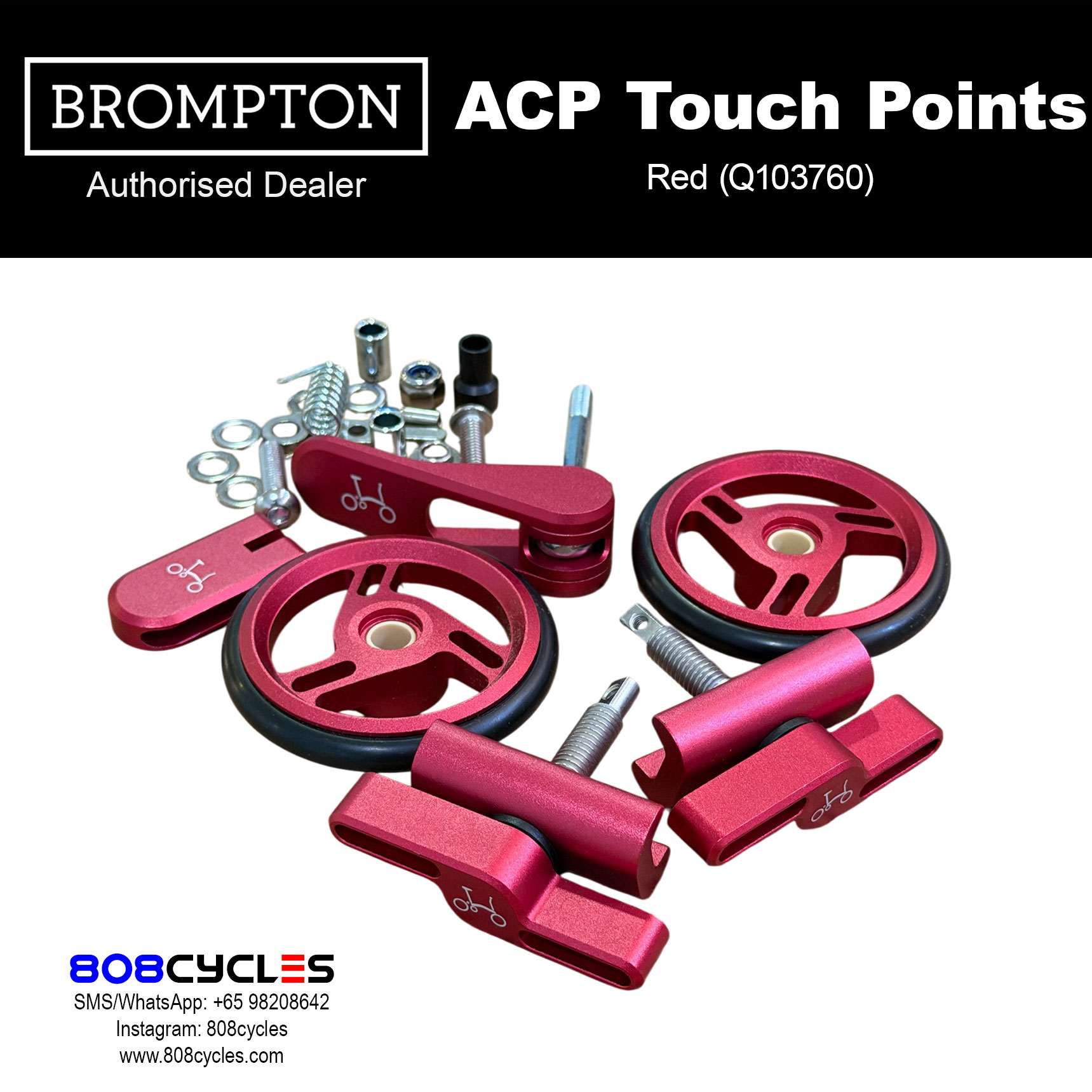 Brompton ColourLab Touch Points in Red Q103760