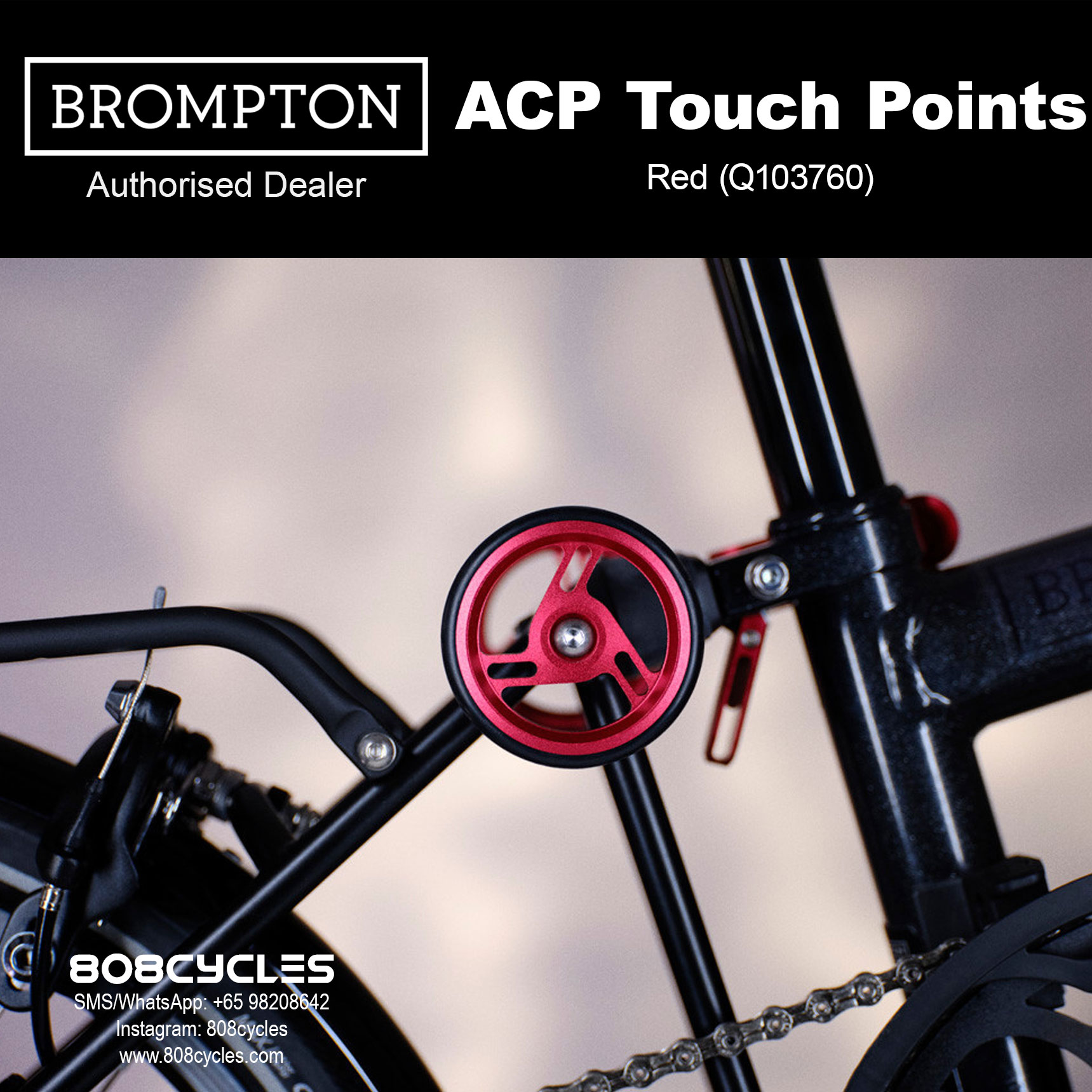 Brompton ColourLab Touch Points in Red Q103760