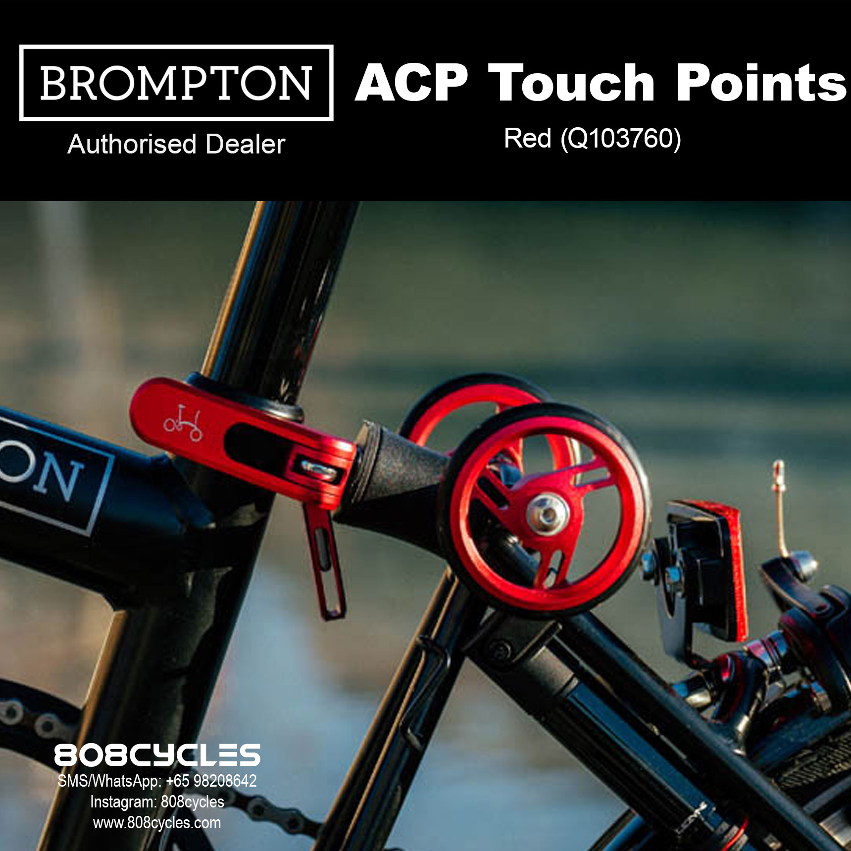 Brompton ColourLab Touch Points in Red Q103760