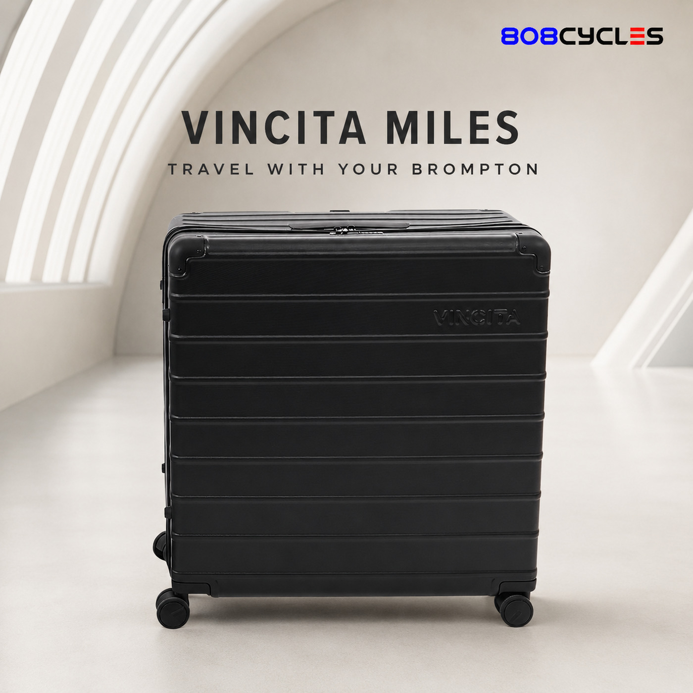 Vincita Miles Luggage 135L – Brompton Travel Case (B146B) - Image 2