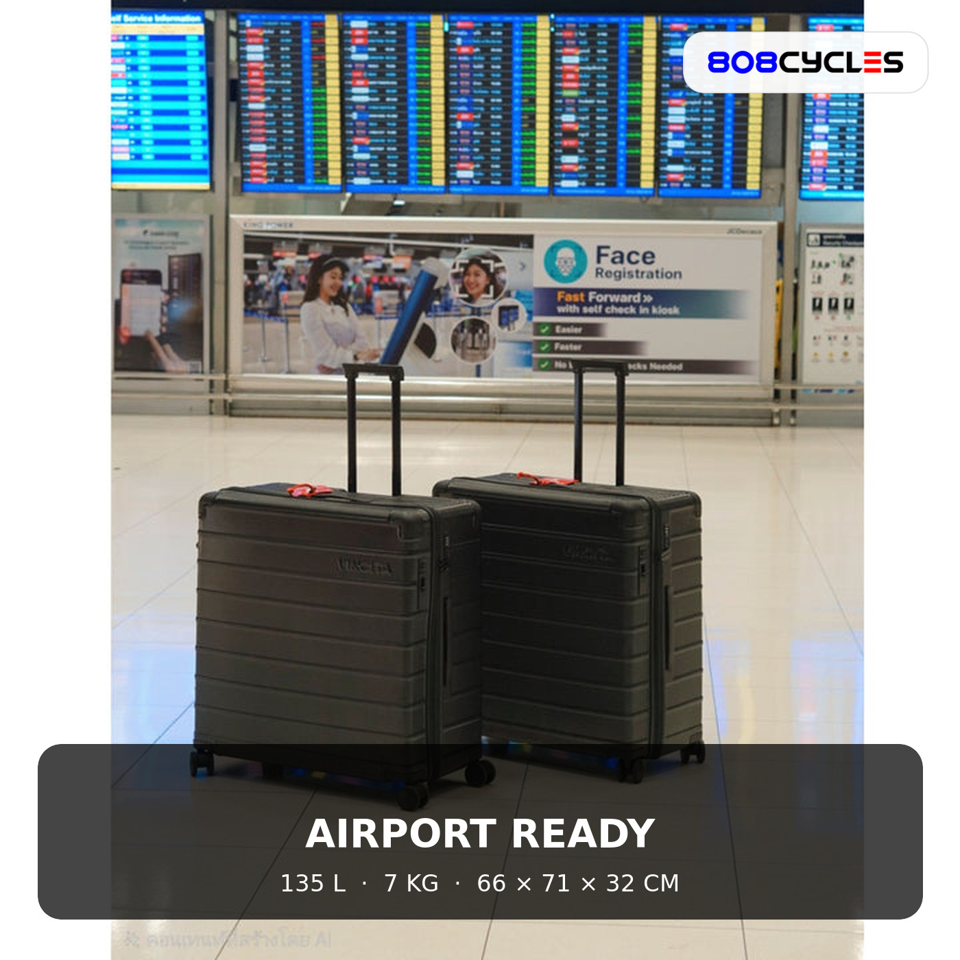 Vincita Miles Luggage 135L – Brompton Travel Case (B146B) - Image 5
