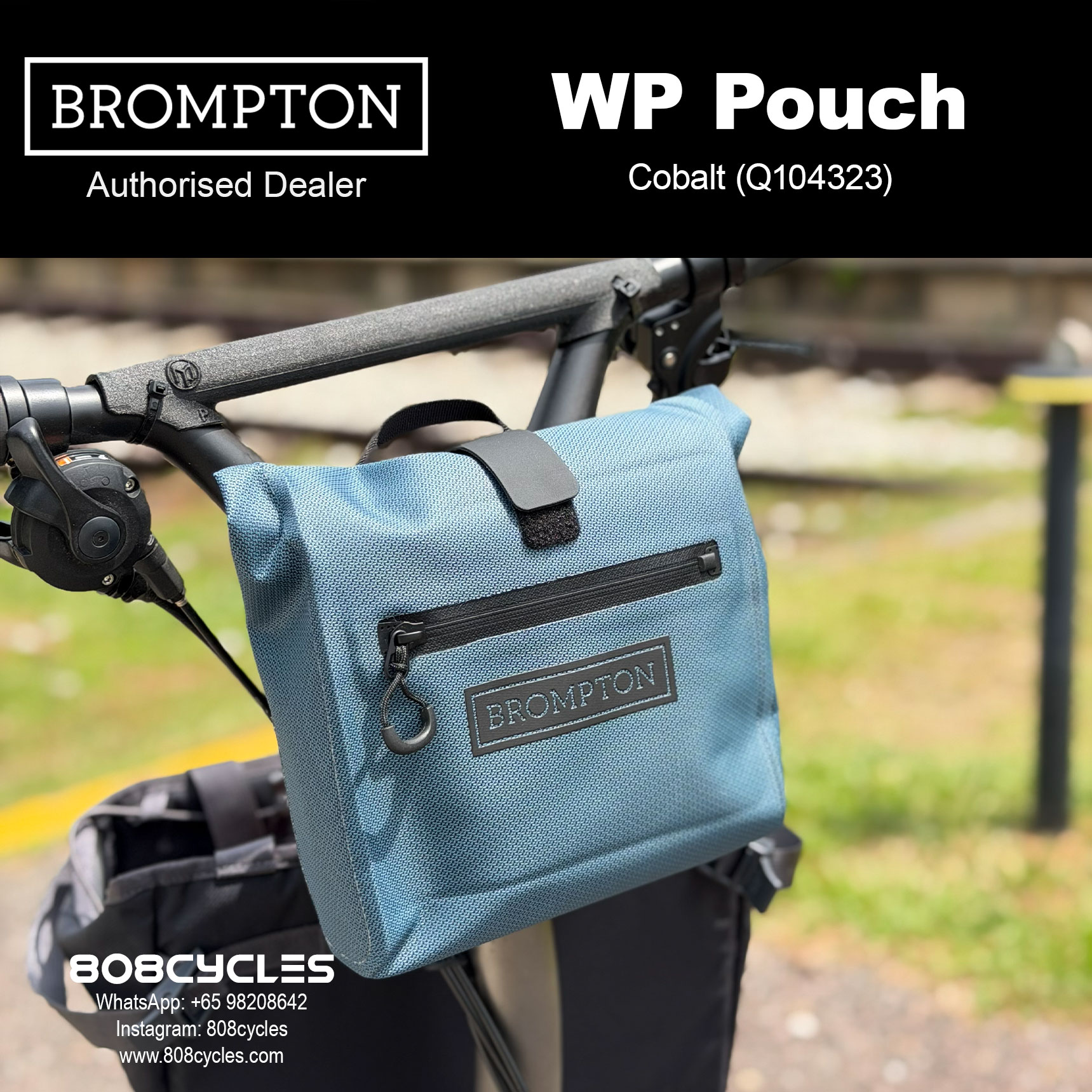 Brompton WP Pouch 2L Waterproof Bag – Cobalt or Copper - Image 3