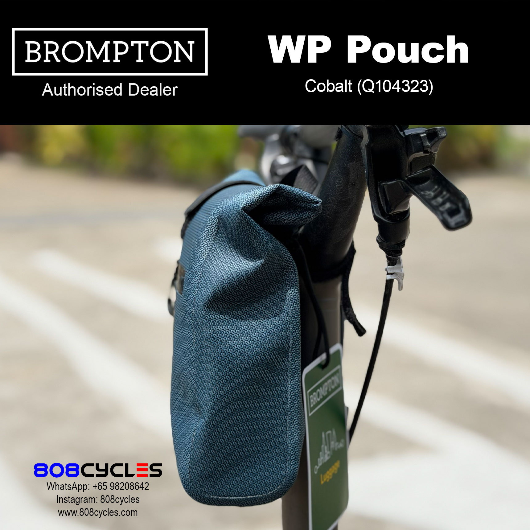 Brompton WP Pouch 2L Waterproof Bag – Cobalt or Copper - Image 5