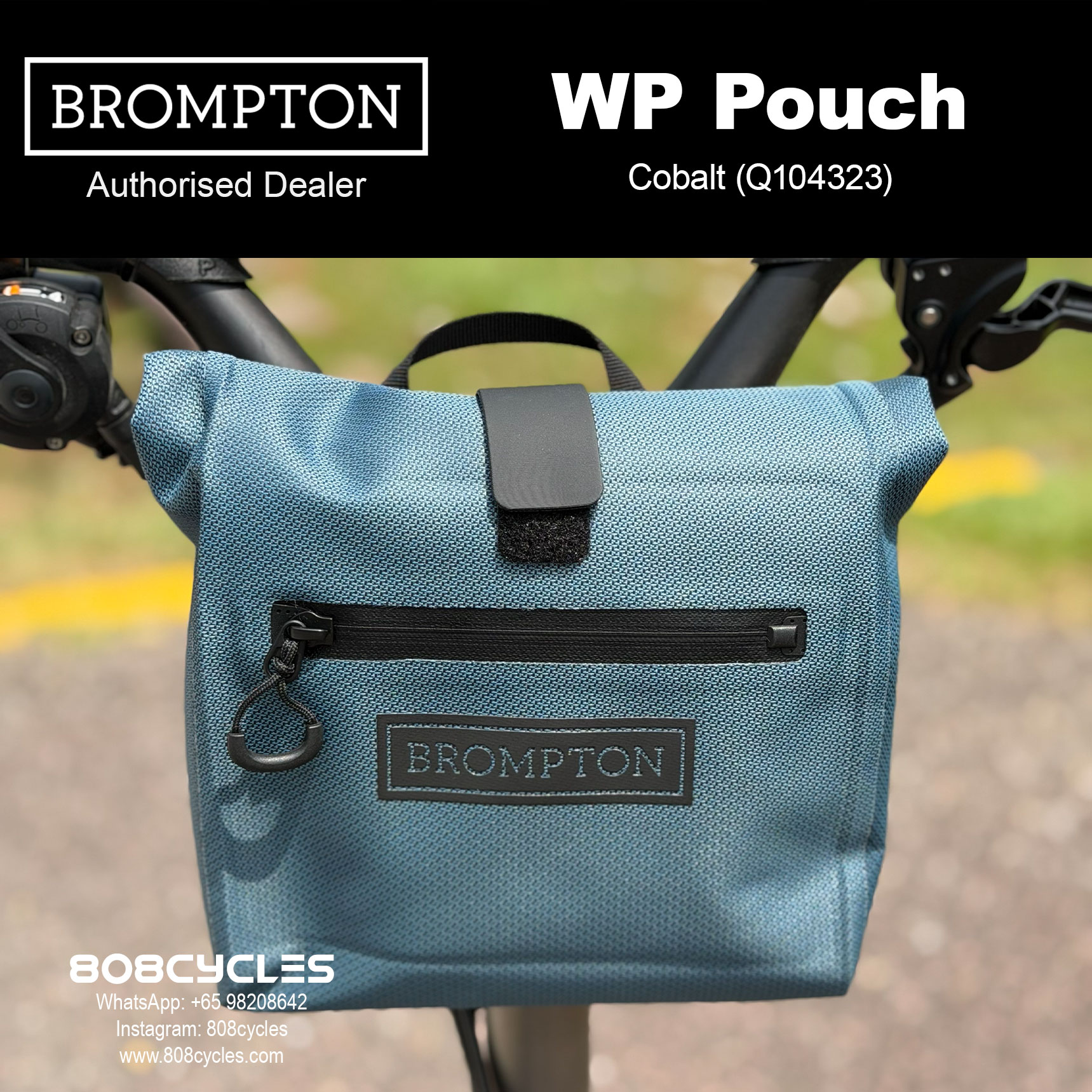 Brompton WP Pouch 2L Waterproof Bag – Cobalt or Copper - Image 6
