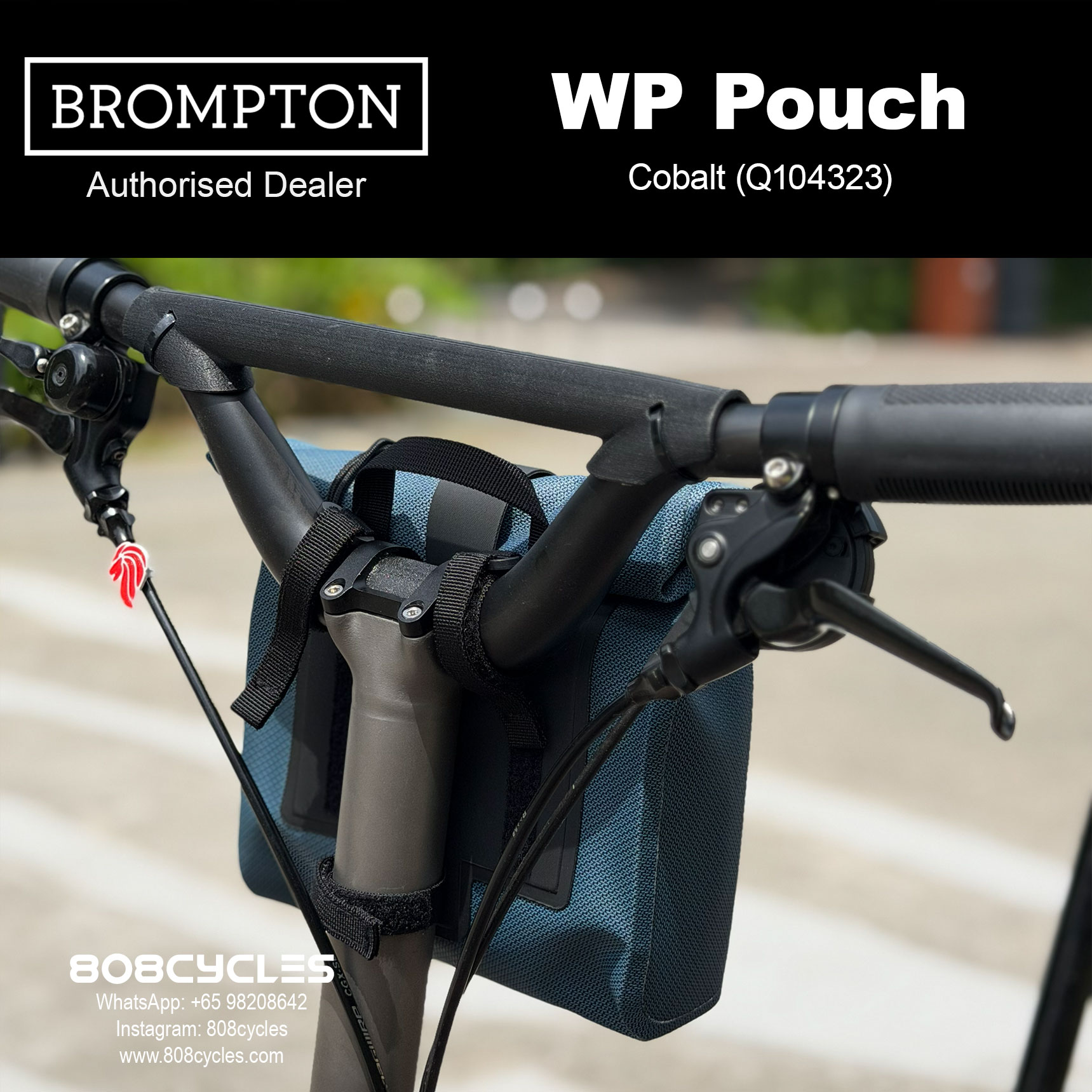 Brompton WP Pouch 2L Waterproof Bag – Cobalt or Copper - Image 2